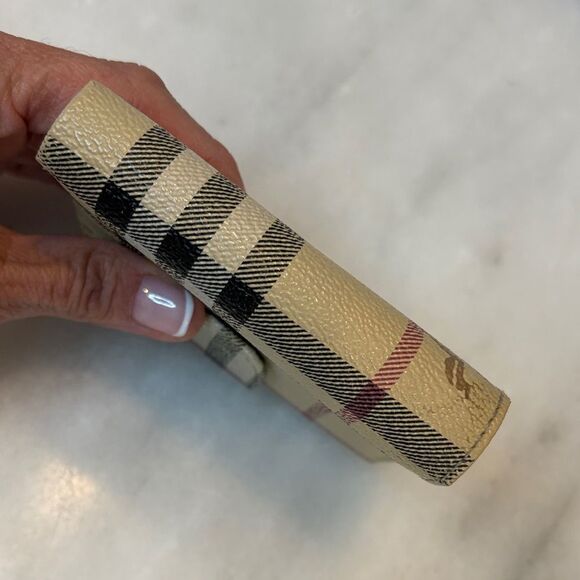 Burberry Vintage Haymarket Check Knight Insignia Bifold Wallet - HTF - Picture 10 of 16